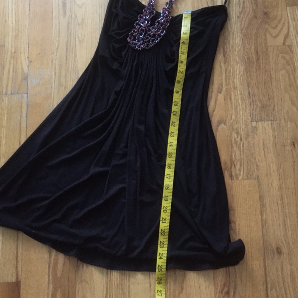 Sky Elegant Black Strapless Dress with Necklace - Picture 6 of 6